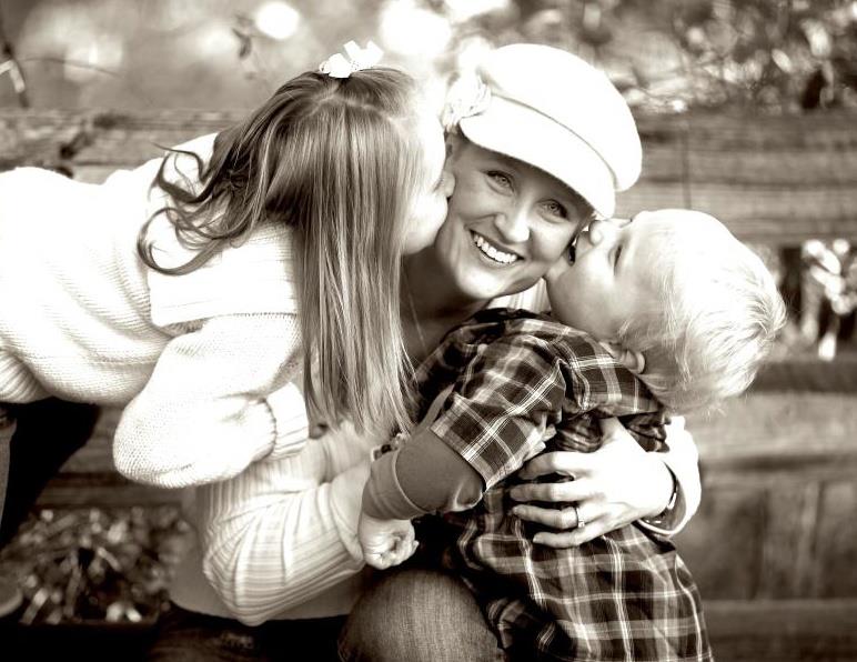 Laura and the kids