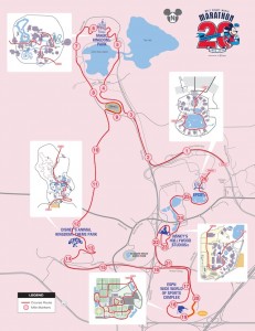 runDisney, Walt Disney World Marathon, course map