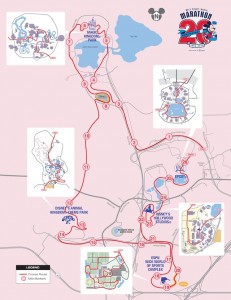 runDisney, Walt Disney World Marathon, course map