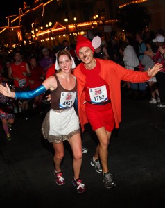 Cinderella and Jacques running costume Walt Disney World Marathon, run Disney, Disney running, running costume, Cinderella, runDisney