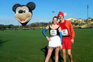 Walt Disney World Marathon, Disney running, runDisney, Cinderella in rags, Jacque the mouse, running costume