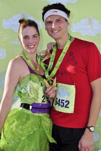 Tinker Bell Half Marathon Finish Disney running, run Disney, Disney Half Marathon, Tinker Bell Half Marathon, Tinker Bell running costume, runDisney