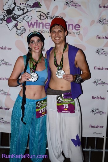 Genie! We were so happy to see a character from “Aladdin†on the course.