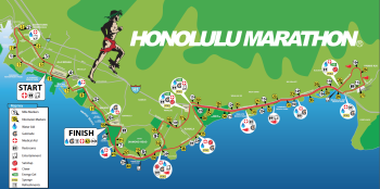 Honolulu Marathon Course Map