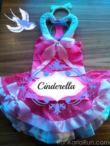 How to make a Cinderella pink dress for running