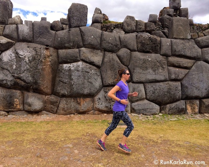 Running past Inca ruins in Peru! From: Marathon Training Derailed? Get Right Back On Track