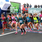 The start of the women's professional race at the 2014 TCS New York City Marathon. (Credit: PhotoRun/NYRR)